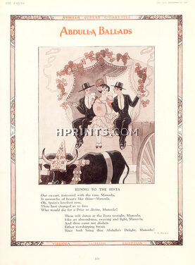Abdulla (Cigarettes) 1931 " Riding to the Festa" George Barbier
