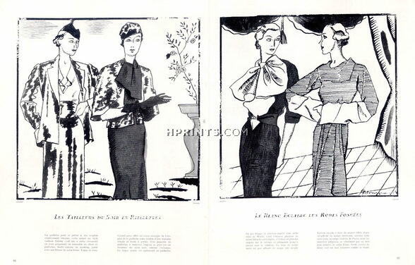 Pierre Mourgue 1934 Lucien Lelong, Worth, Chanel, Jeanne Lanvin
