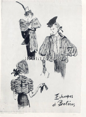 Fourrures Maurice, Andrébrun, A La Reine D'Angleterre (Fur Clothing) 1938 Christian Bérard