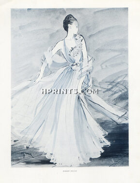 Robert Piguet 1945 René Gruau, Robert Piguet, Jean Patou, Mad Carpentier, Balenciaga... 3 pages