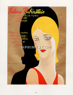Helena Rubinstein 1936 Lipstick, Hairstyle