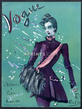 Marcel Rochas 1936 Vogue Cover, Christian Berard