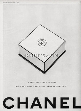 Chanel (Cosmetics) 1944 A Very Fine Face Powder (white background)