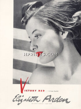 Elizabeth Arden (Cosmetics) 1941 Victory Red Lipstick