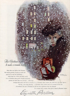 Elizabeth Arden (Cosmetics) 1944 Christmas, René Bouché