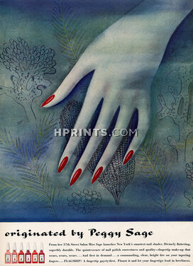 Peggy Sage (Cosmetics) 1943 Nail Polish