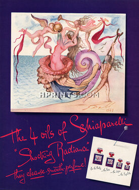 Schiaparelli (Cosmetics) 1945 Mermaid, Surealism, Salvador Dali