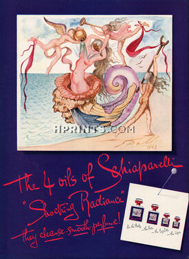 Schiaparelli (Cosmetics) 1945 Mermaid, Surealism, Salvador Dali