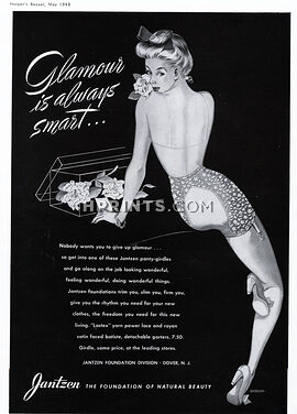 Jantzen (Lingerie) 1943 Girdle, Pinup Pin-up Anderson