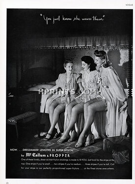 Mc Callum (Hosiery, Stockings) and Propper 1941