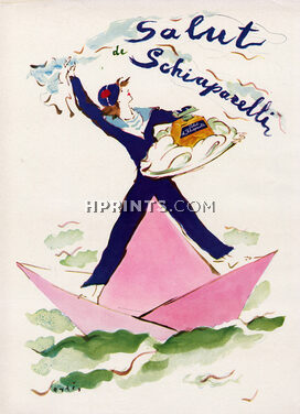 Schiaparelli (Perfumes) 1943 Salut, Sailor, Marcel Vertès