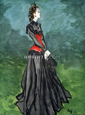 Henri Bendel 1942 Evening Gown, Eric (Carl Erickson)