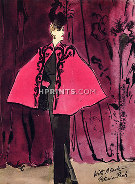 Traina Norell 1941 Cape, Evening Gown, Eric (Carl Erickson)