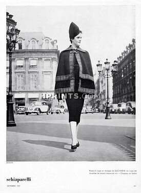 Schiaparelli 1937 Photo Eggarter, Cape, Place Vendôme, Ducharne