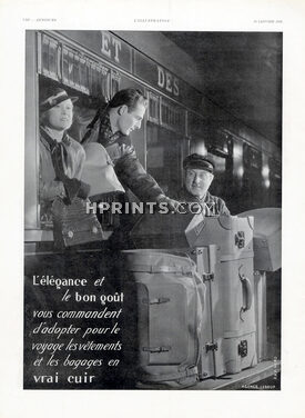 Bagages en Vrai Cuir 1935 Leather goods, Arik Nepo