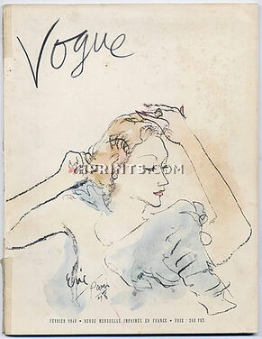 Vogue Paris 1949 February Eric Tom Keogh Bérard Coltellacci Arik Nepo, 118 pages