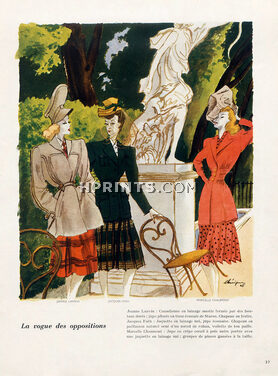 Leon Bénigni 1945 Jeanne Lanvin, Jacques Fath & Marcelle Chaumont