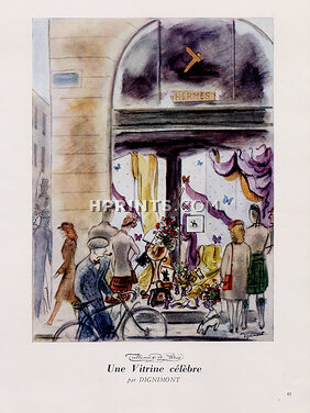 Hermès (Shop Window) 1945 Annie Beaumel Decoratives Arts, André Dignimont