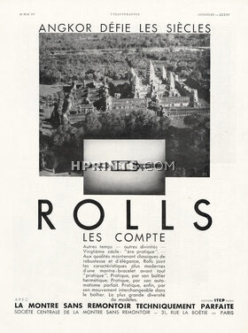 Rolls (Watches) 1931 Angkor, Exposition Coloniale Internationale