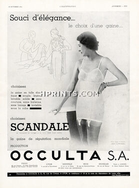 Scandale Occulta 1934 Girdle, Photo Blanc & Demilly
