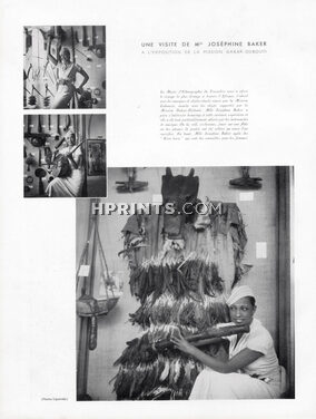 Josephine Baker 1933 Exposition "Mission Dakar-Djibouti"