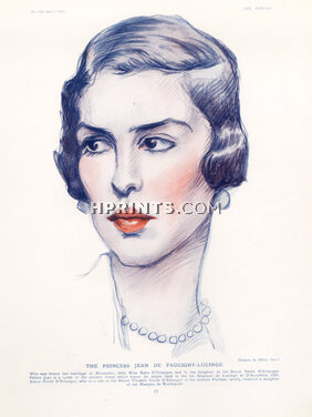 Princess Jean de Faucigny-Lucinge 1923 Portrait, Olive Snell