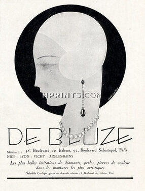 Gustave de Bluze (Jewels) 1928 M. Pecnard, Art Deco