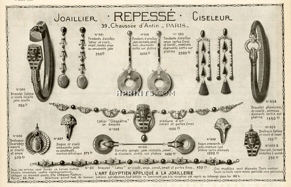 Répessé (High Jewelry) 1923 L'Art Egyptien appliqué à la Joaillerie, Egyptian, Orientalism
