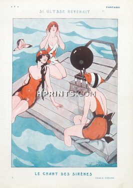 Fabien Fabiano 1923 Le Chant des Sirènes, Bathing Beauty