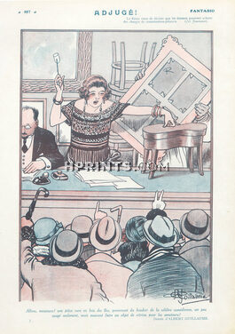 Albert Guillaume 1924 Commissaire-Priseur, Women Auctioneer