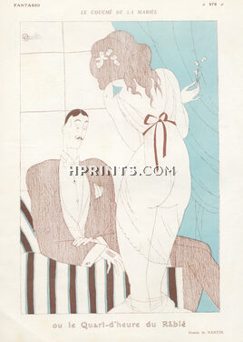Charles Martin 1920 ''Le couché de la mariée'' The Bride, Babydoll
