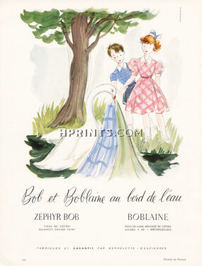Dechelette Despierres (Fabric) 1953 Zephyr Bob, Boblaine