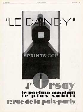 D'Orsay (Perfumes) 1928 Le Dandy, Signed Alban