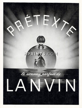 Lanvin (Perfumes) 1937 Pretexte, Paul Iribe (L)