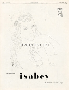Isabey (Perfumes) 1928 Mon Seul Ami, Foujita (L)