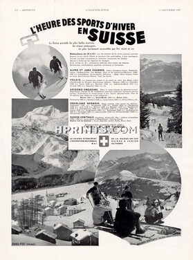 Office du Tourisme - Suisse (Switzerland) 1933 Saas-Fee, Crans