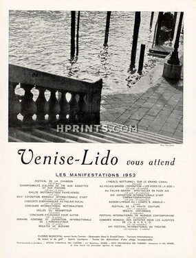 Hotel Lido Venise 1952 Phot Giacomelli