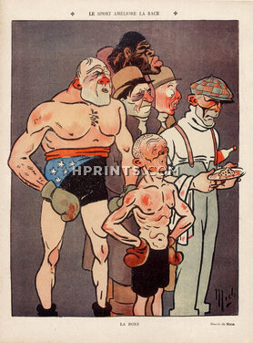 Mich 1910 Boxing Caricature