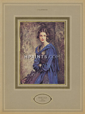 I. Cohen 1932 "Miss Lila" Elegant portrait