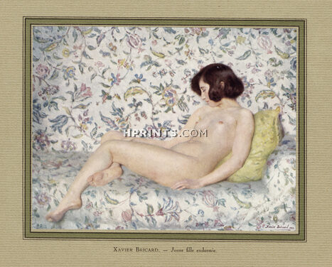 Xavier Bricard 1923 Jeune Fille Endormie