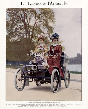 La 5cv Decauville 1936 La Femme et l'automobile, promenade au bois en 1900
