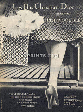 Christian Dior (Lingerie) 1954 Stockings Coup Double