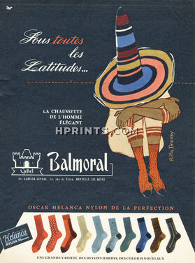 Balmoral 1959 Socks, Mexico, Rita Bressy