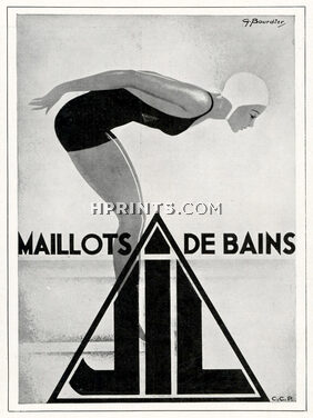 JIL André Gillier 1936 Swimwear, G. Bourdier