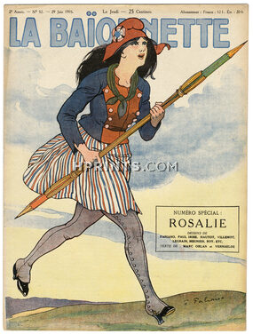 La Baïonnette 1916 N°52 Rosalie, Fabien Fabiano, 16 pages