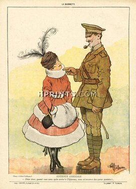 Albert Guillaume 1916 Entente Cordiale, Tipperary, British Soldier