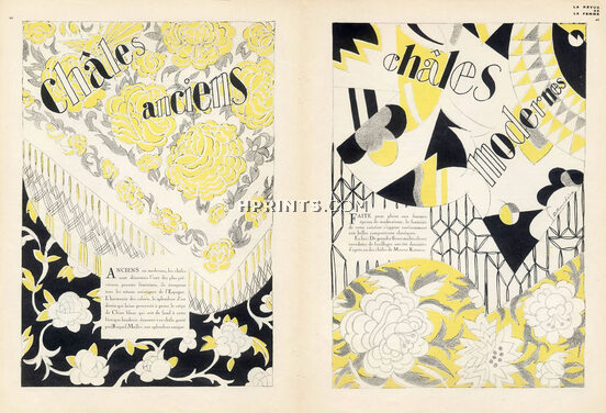 Dimitri Bouchène 1927 "Châles Anciens, Châles Modernes" Shawls