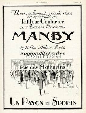 Manby 1925 Rue des Mathurins, Casté