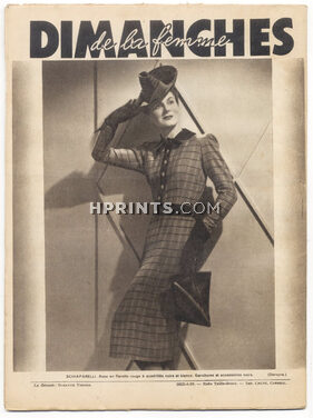 Schiaparelli 1939 Dimanches de la Femme cover, Bruyère, 32 pages