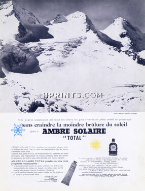 Ambre Solaire 1952 Office Tourisme Suisse Photo